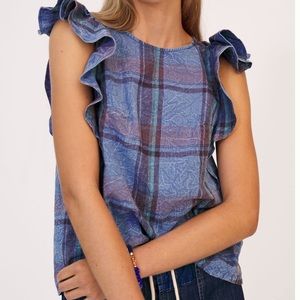 Anthropologie Amarette Ruffled Blouse